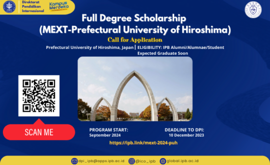 Open call_Full Degree Scholarship (MEXT-Prefectural University of Hiroshima) (1)