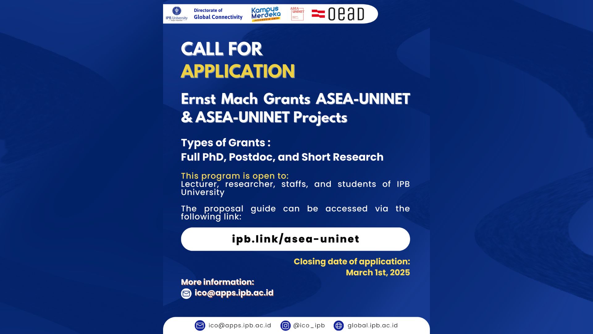 ASEA-UNINET PROGRAM (2025/2026) - International Education
