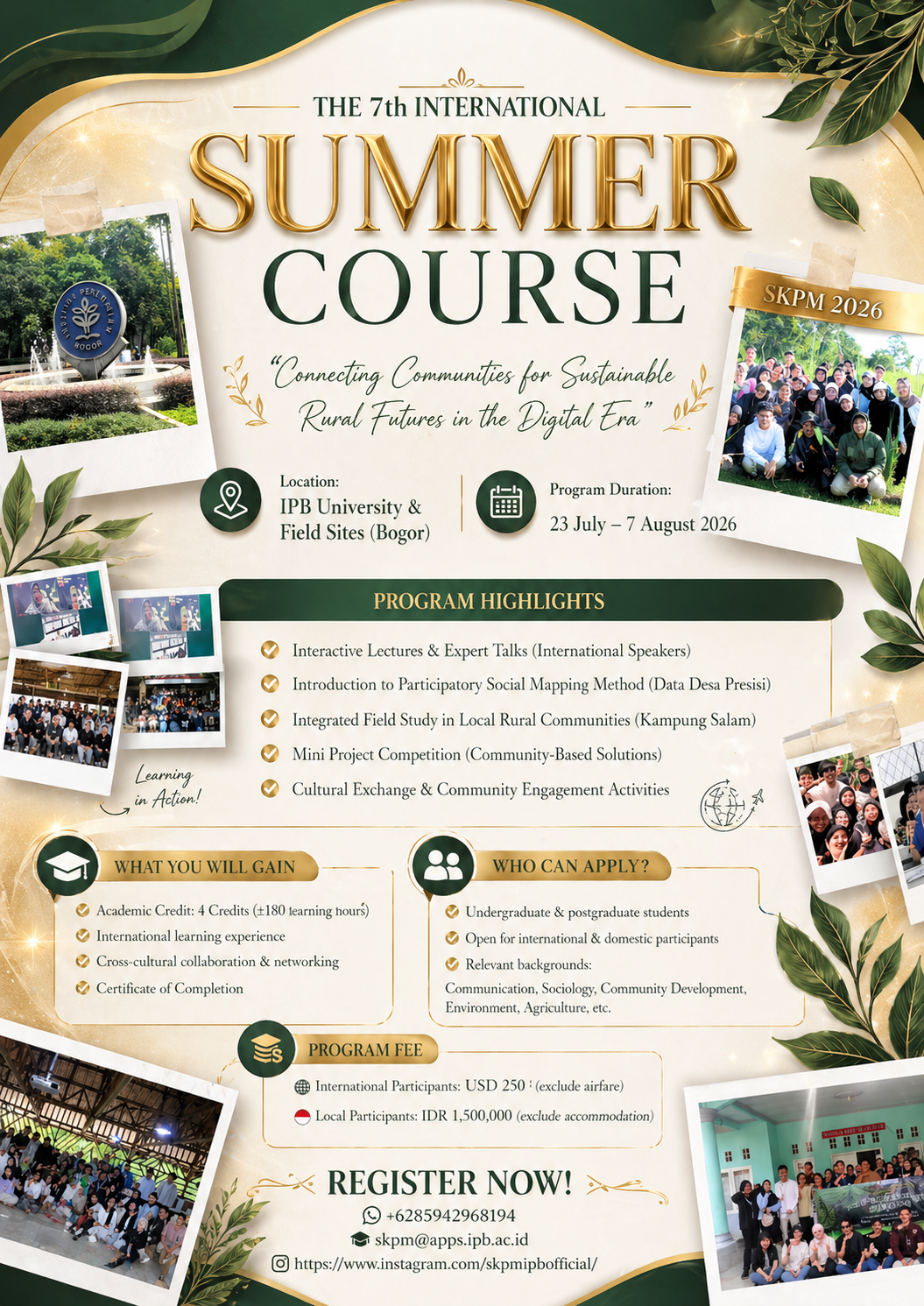 7th SKPM Summer Course 2026 - Ghilandy Ramadhan