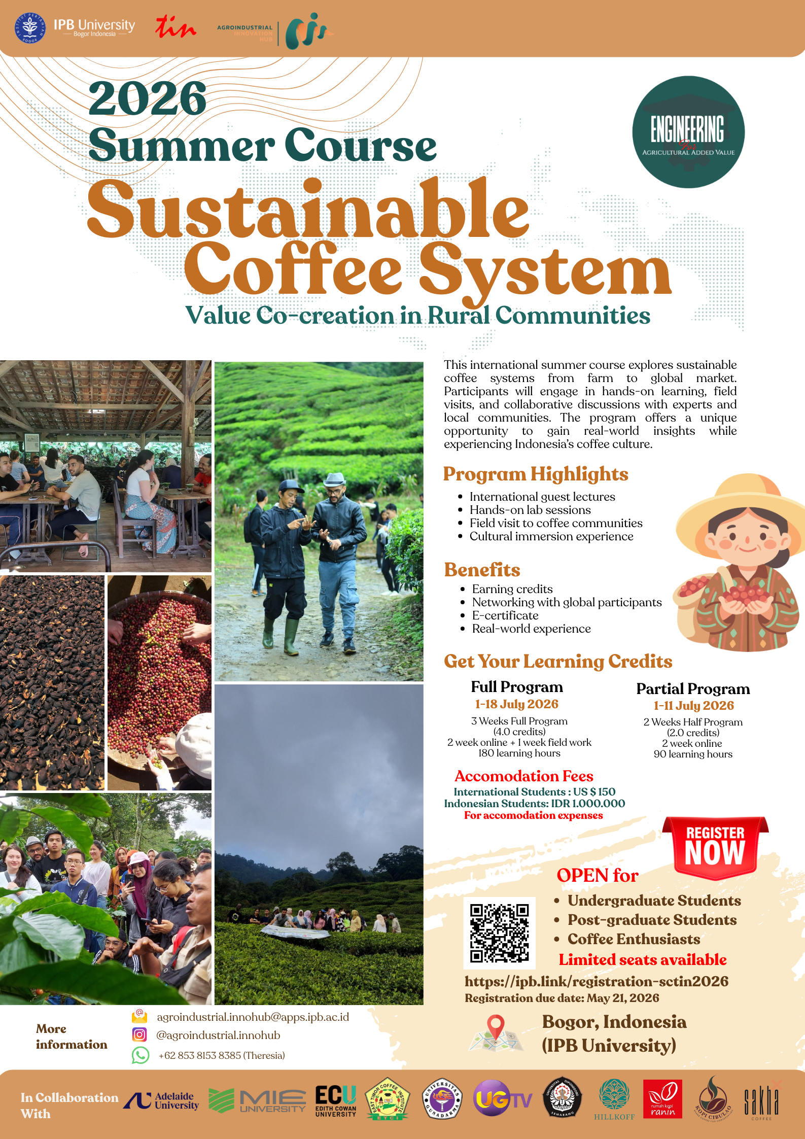 Flyer SC-2026 Sustainable Coffee System - Agroindustrial Innovation Hub (AIH) Agroindustrial Innovation Hub (AIH)
