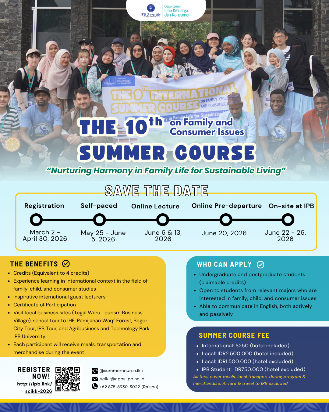 Poster The 10th International Summer Course - Summer Course IKK